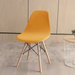 pokrowiec na krzesło skandynawskie kolor Golder, złoty