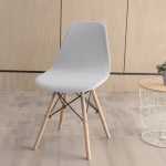 pokrowiec na krzesło skandynaskie kolor jasny szary